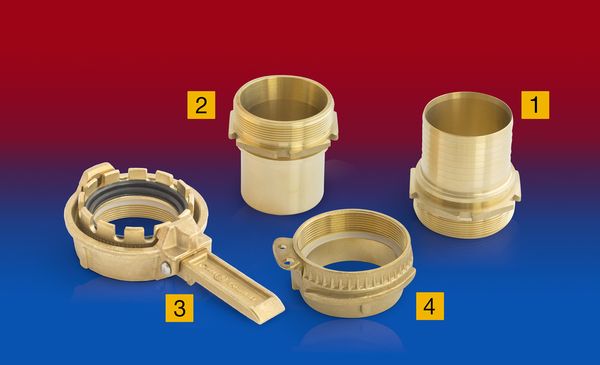 Brass tank truck coupling